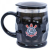 Caneca Térmica Corinthians Com Tampa 500ml Formato