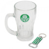 Caneca De Vidro Com Abridor De Garrafas Palmeiras 450ml