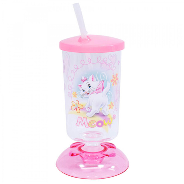 Copo Articulado Com Canudo Gata Marie 250ml