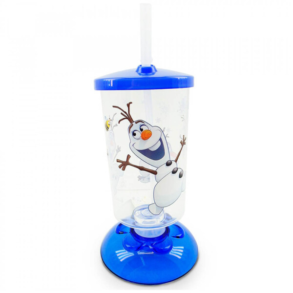 Copo Articulado Com Canudo Olaf Frozen 250ml