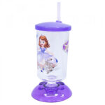Copo Articulado Com Canudo Princesinha Sofia 250ml
