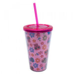 Copo Canudo Viva Caveira 450ml