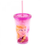 Copo Com Canudo Anna 450ml Frozen