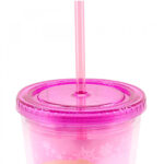 Copo Com Canudo Anna 450ml Frozen