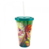 Copo Com Canudo Anna Elsa 450ml Frozen