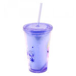 Copo Com Canudo Elsa 450ml Frozen