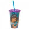 Copo Com Canudo Princesa Jasmine Aladdin 450ml
