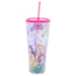 Copo Com Canudo Princesas Disney 360ml