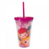 Copo Com Canudo Princesas Tsum Tsum 450ml