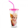 Copo Com Cubos De Gelo Anna E Elsa 600ml Frozen