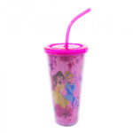 Copo Com Cubos De Gelo Princesas Flores 600ml