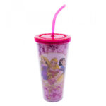 Copo Com Cubos De Gelo Princesas Rosas 600ml
