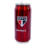 Copo De Inox São Paulo Com Canudo 350ml
