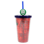 Copo Super Mario Luigi Com Canudo 500ml