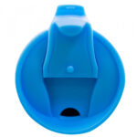 Copo Térmico Azul Com Tampa Anna E Elsa E Olaf Frozen 450ml