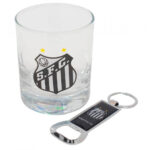 Copo Santos De Vidro Abridor Garrafas 250ml