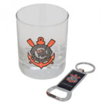 Copo De Vidro Com Abridor Garrafas Corinthians 250ml