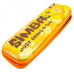 Estojo Metal Amarelo Simba Rei Leão 19x6cm
