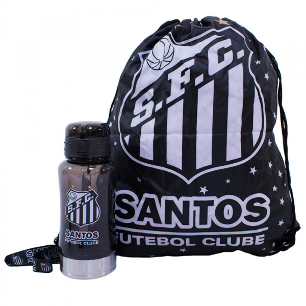 Garrafa 500ml Santos Com Mochila Tipo Saco