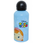 Garrafa Azul De Alumínio Anna Elsa E Olaf Frozen Tsum Tsum 500ml