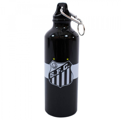 Garrafa De Alumínio Santos Com Mosquetão 500ml