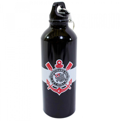 Garrafa De Alumínio Com Mosquetão Corinthians 500ml