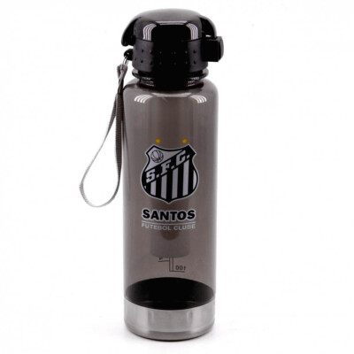 Garrafa De Plástico Santos Com Tubo Congelante 750ml