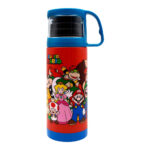Garrafa Super Mario Com Tampa De Xícara 350ml
