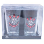 Conjunto 2 Copos De Vidro Corinthians 475ml