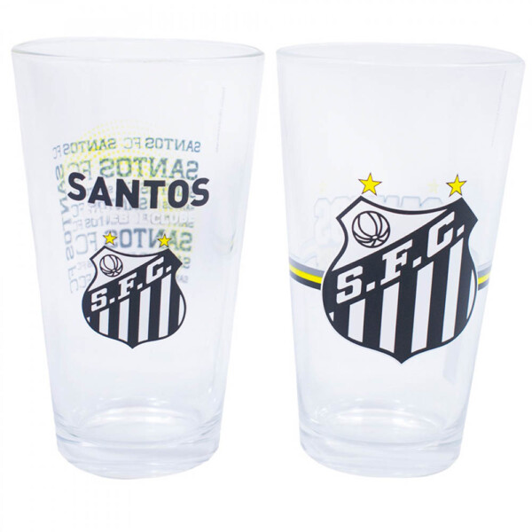 Conjunto Santos De 2 Copos De Vidro 475ml