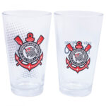 Conjunto 2 Copos De Vidro Corinthians 475ml