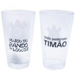 Conjunto 2 Copos De Vidro Corinthians 475ml