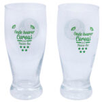 Conjunto De 2 Taça Tulipa De Vidro Palmeiras 350ml