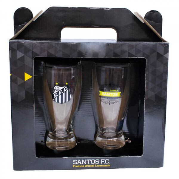 Conjunto Santos 2 Copos De Cerveja 350ml