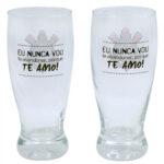 Conjunto 2 Copos Vidro Corinthians 350ml