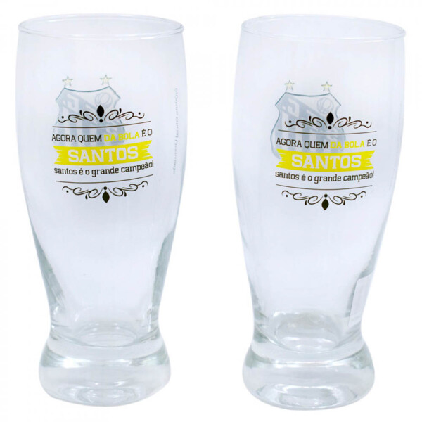 Conjunto Santos 2 Copos De Cerveja 350ml