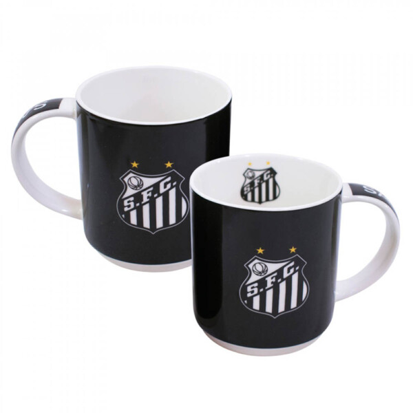 Conjunto Santos Com 2 Canecas De Porcelana 270ml