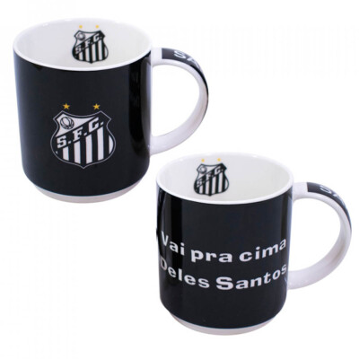 Conjunto Santos Com 2 Canecas De Porcelana 270ml