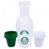 Conjunto Palmeiras Moringa De 1l + 2 Copos 125ml De Plástico
