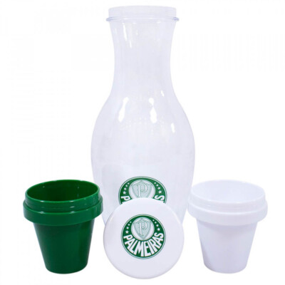Conjunto Palmeiras Moringa De 1l + 2 Copos 125ml De Plástico
