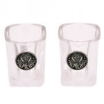 2 Copos De Vidro Para Shot Palmeiras 70ml