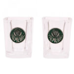 2 Copos De Vidro Para Shot Palmeiras 70ml