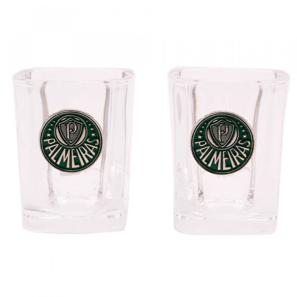 2 Copos De Vidro Para Shot Palmeiras 70ml