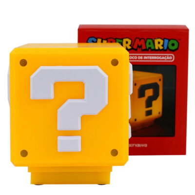 Luminária Super Mario Bloco