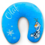 Almofada De Pescoço Azul Olaf Fibra Frozen