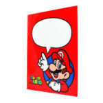Placa Decorativa Super Mario Com Caneta 26×19