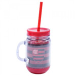 Caneca Flamengo Com Tampa E Canudo 420ml