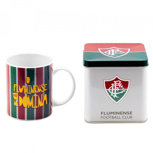 Caneca De Porcelana Fluminense Na Lata 320ml