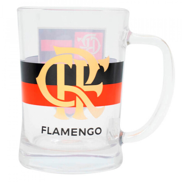Caneca De Vidro Flamengo Gigante 660ml