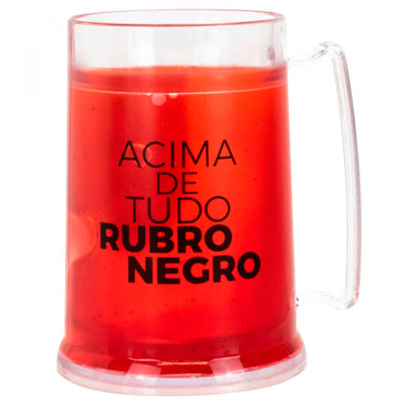 Caneca Gel Flamengo Congelante Térmico 300ml